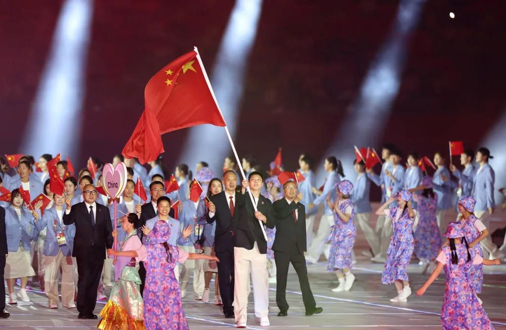 亚运会开幕式,中国体育代表团入场